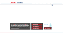 Desktop Screenshot of fliesen-roehlich.de
